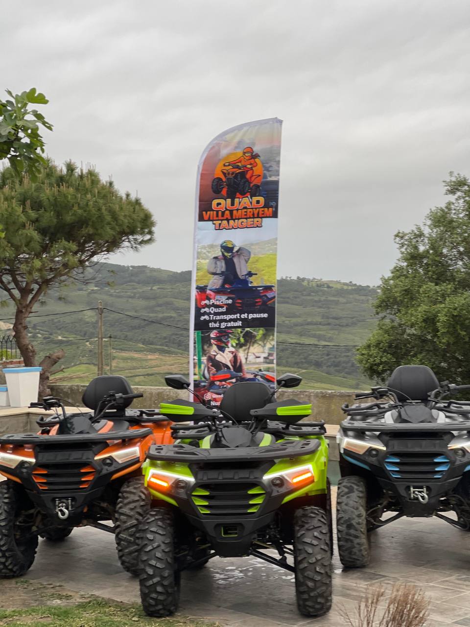 Déjeuner et quad Tanger Villa Meryem